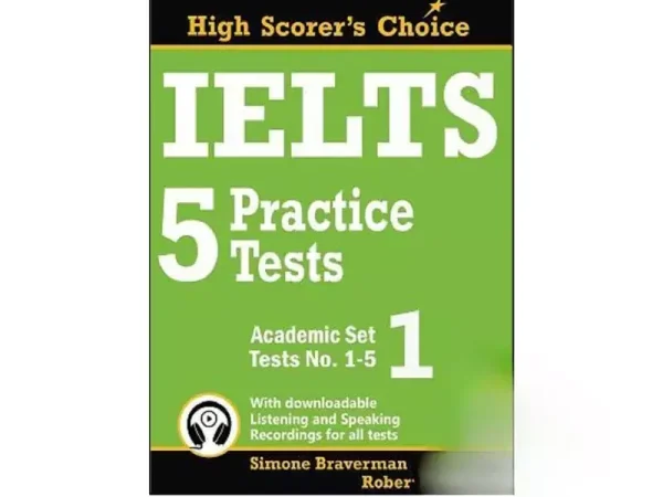 کتاب IELTS 5 Practice Tests Academic set 1 Tests No 1-5