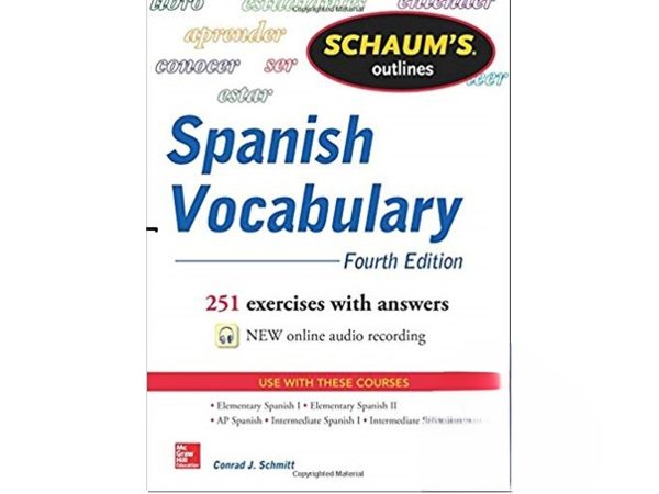 کتاب Schaums Outline of Spanish Vocabulary 4th